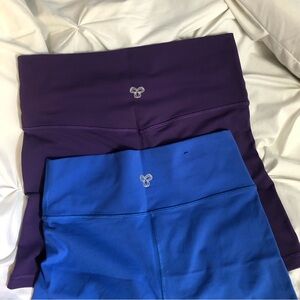 Aritzia Purple and Blue Bike Shorts